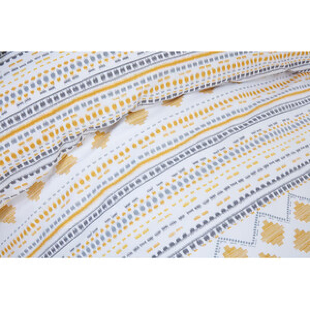 Samara Tribal Duvet Cover and Pillowcase Set - Ochre / Single – image 9