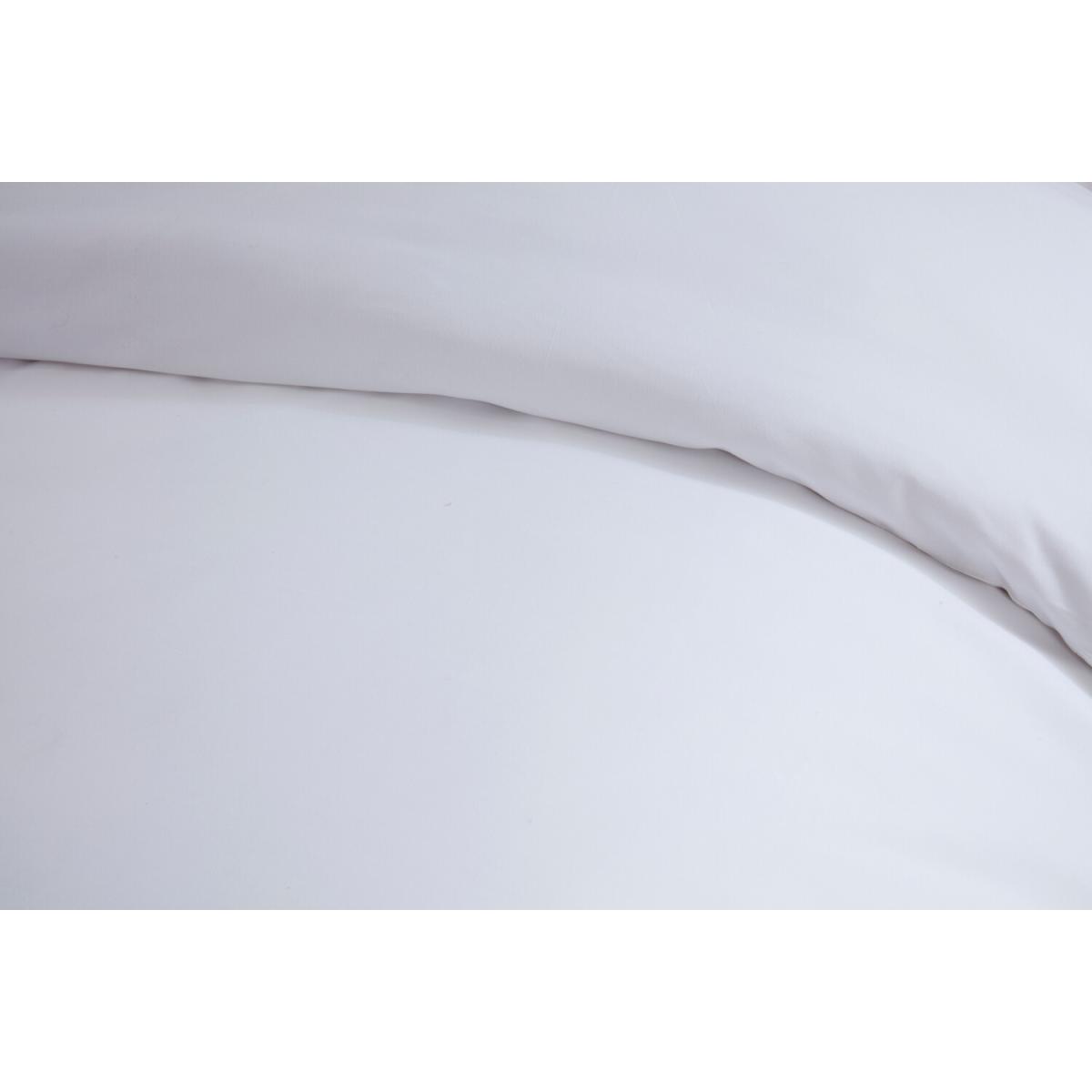 My Home Moda Tied Duvet Cover and Pillowcase Set  - White / Single – image 4