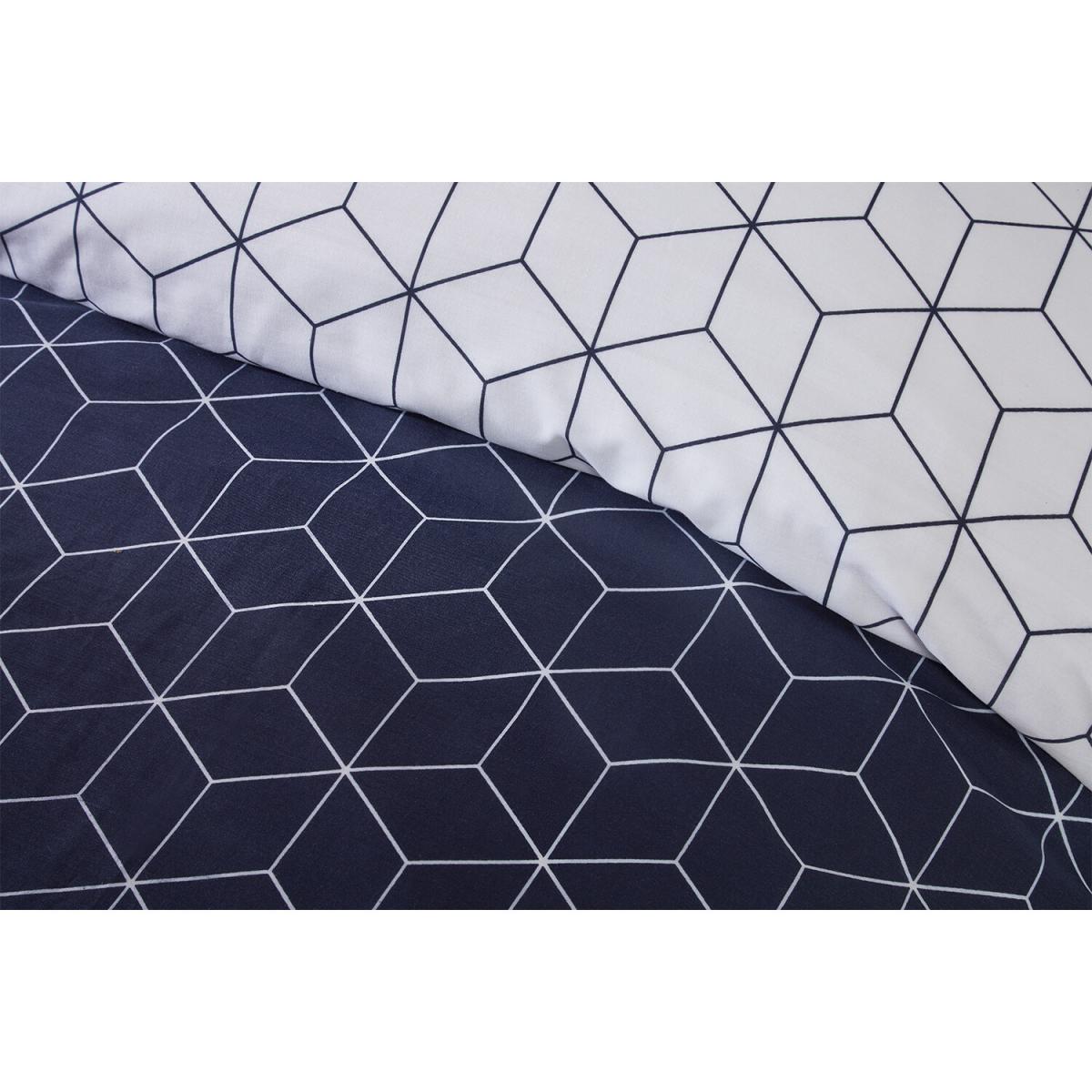 Apollo Geo Duvet Cover and Pillowcase Set - Blush / Single – image 13
