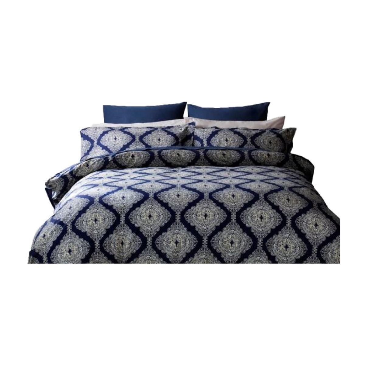 Ava Duvet Cover Set - BM379 - Navy / Single