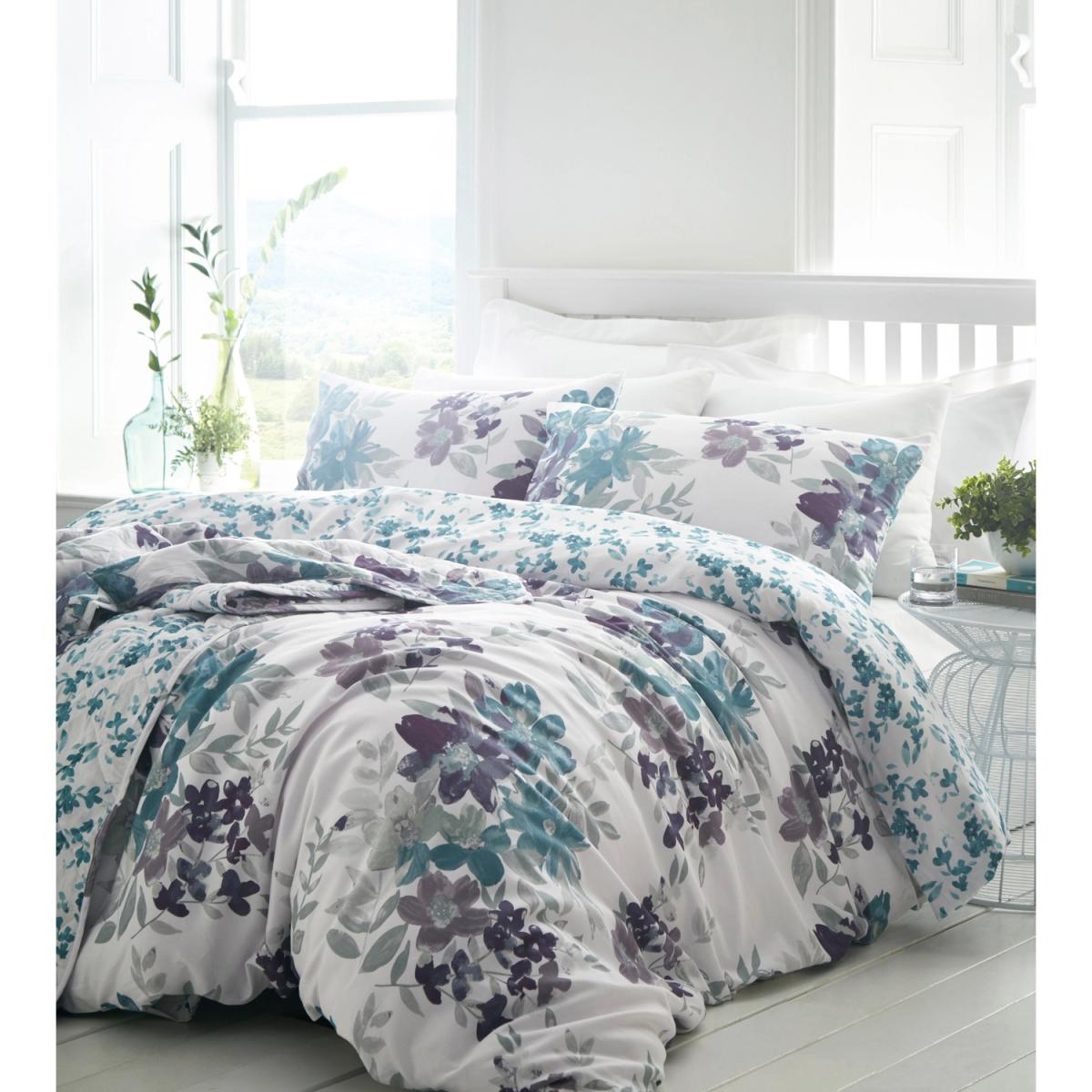 Kew Duvet Cover and Pillowcase Set - Fuchsia / Single – image 7
