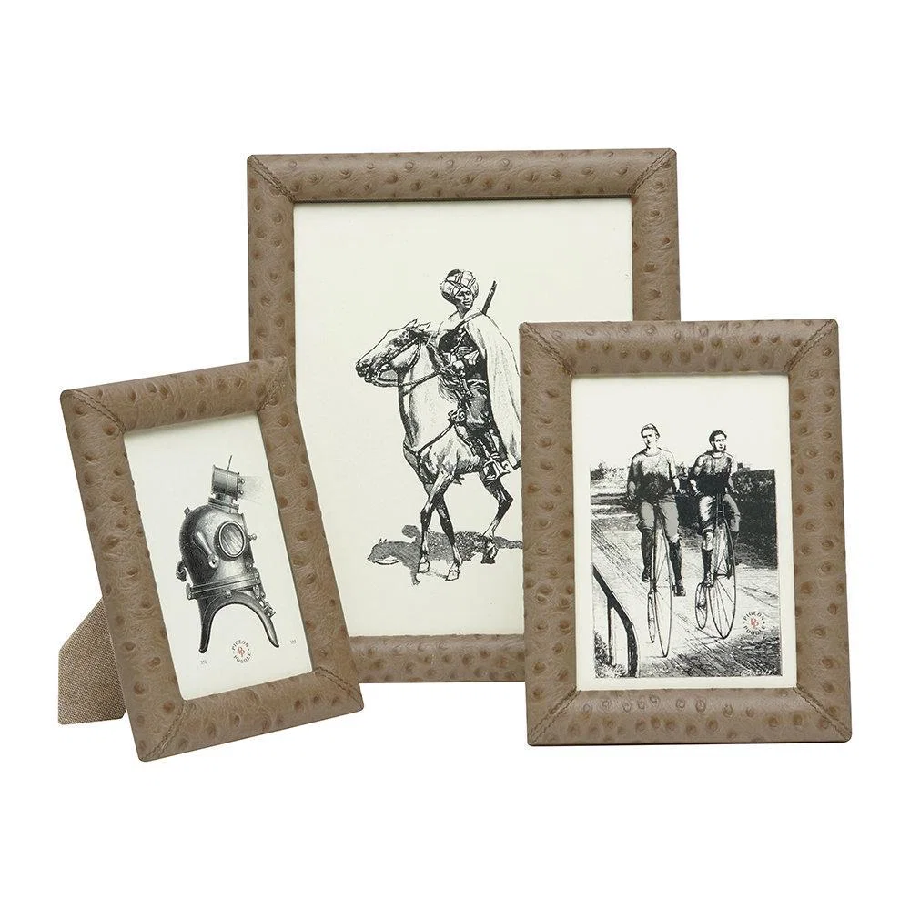 Pigeon and Poodle - Witney Leather Frame - Oat - 4"x6" – image 2