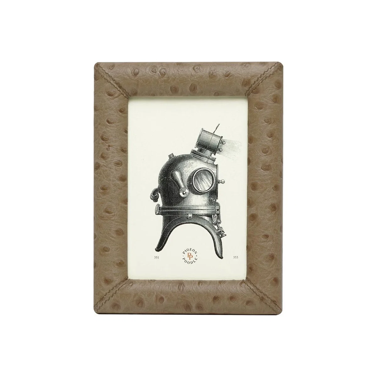 Pigeon and Poodle - Witney Leather Frame - Oat - 4"x6" – image 1