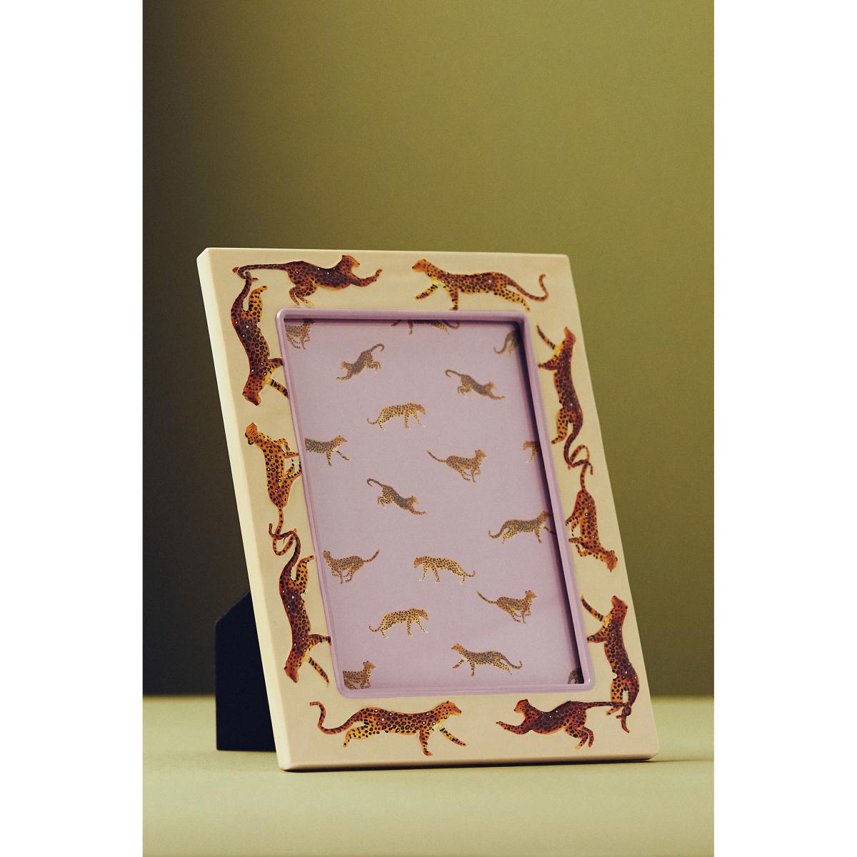 Marwa Leopard Ivory Resin Picture Frame – image 2