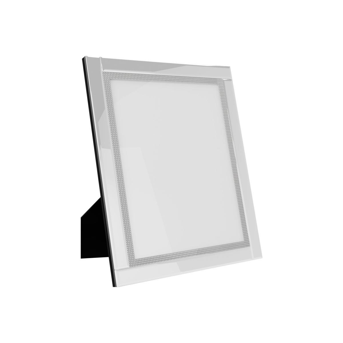 Diamonte 10x8 Photo Frame Silver – image 1