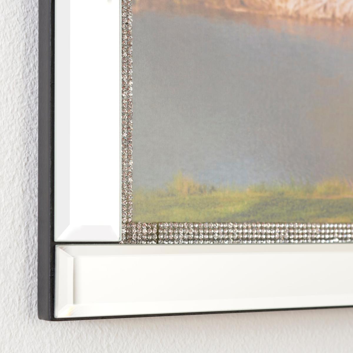 Diamante Photo Frame 12" x 10" (30 x 25cm) Silver – image 2