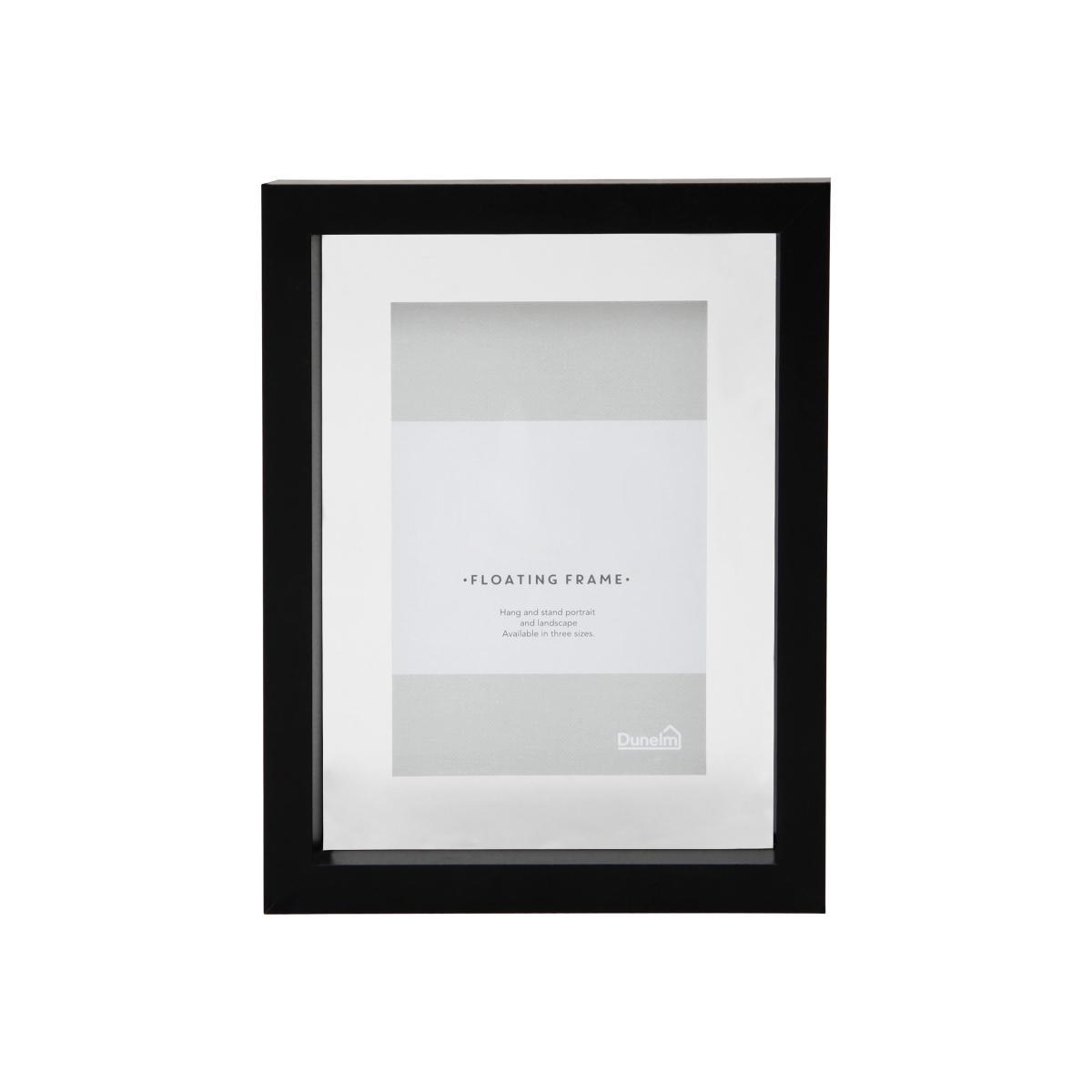 Black Floating Photo Frame 6" x 4" (15cm x 10cm) Black