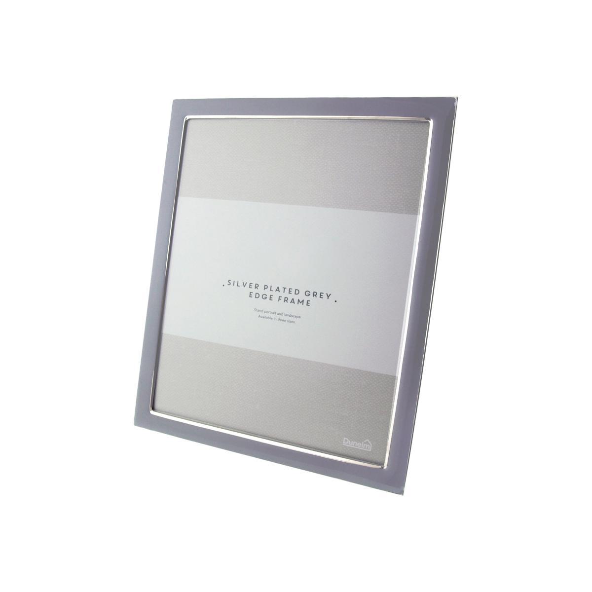 Grey Edge Photo Frame 10" x 8" (25cm x 20cm) Grey