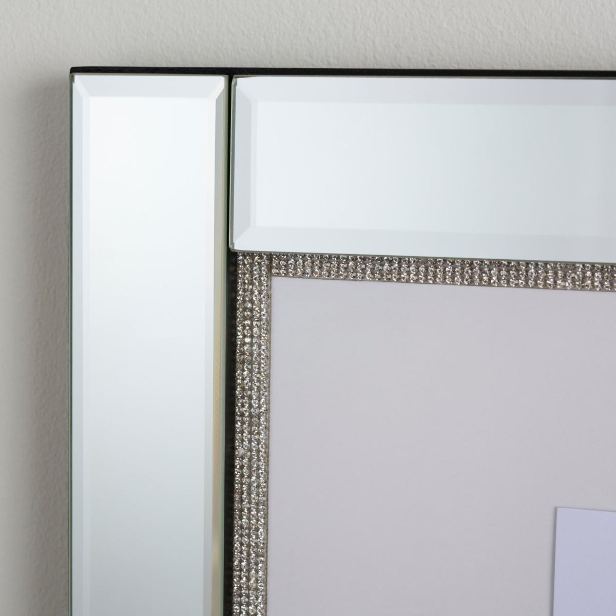 Diamante Photo Frame 20" x 18" (50cm x 45cm) Silver – image 2