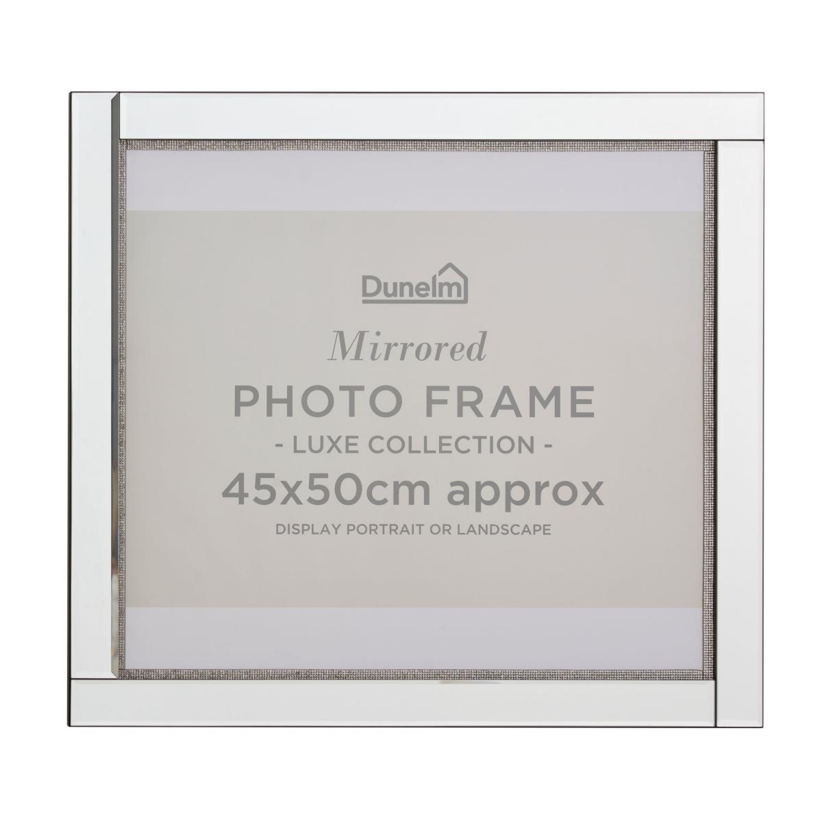 Diamante Photo Frame 20" x 18" (50cm x 45cm) Silver – image 3