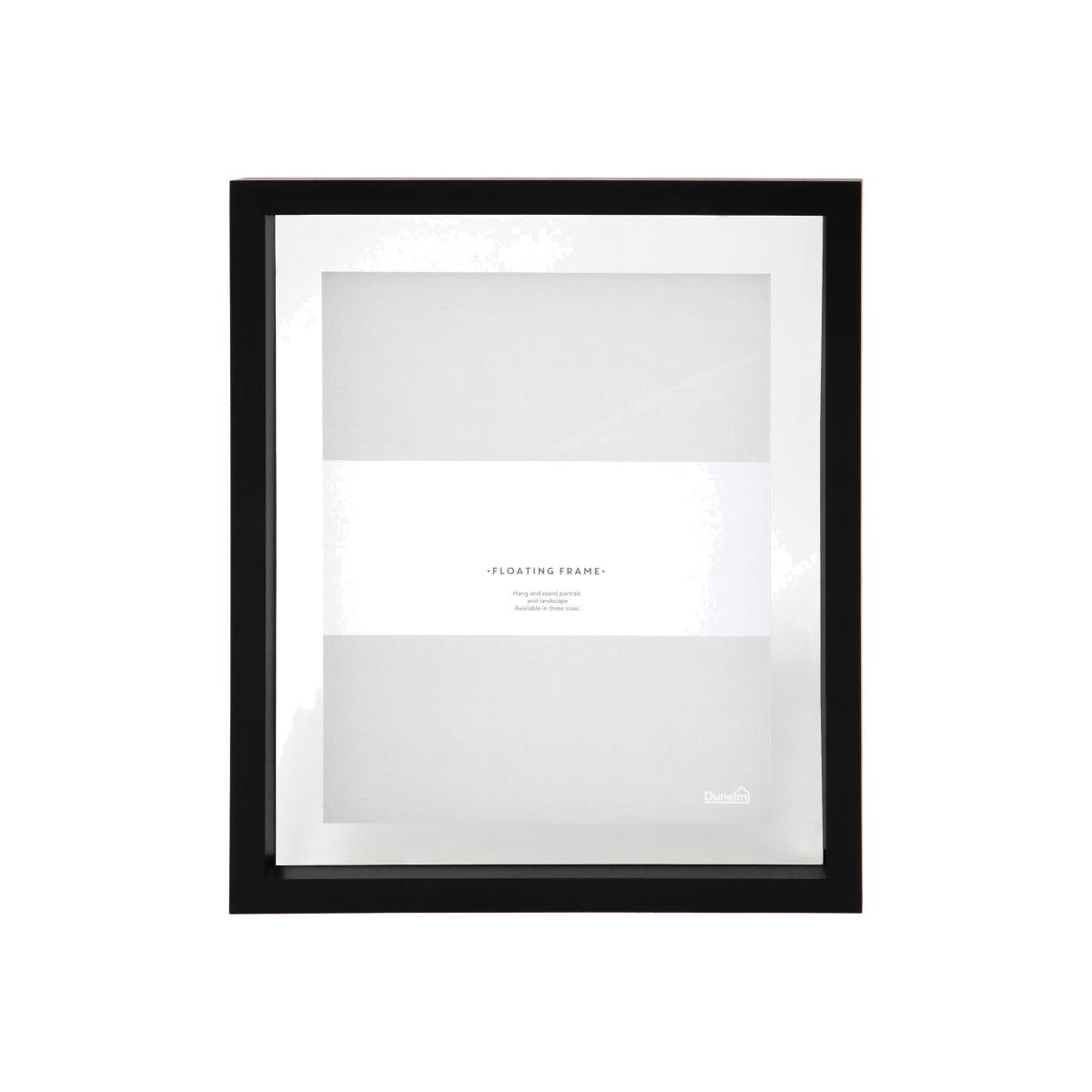 Black Floating Photo Frame 10" x 8" (25cm x 20cm) Black