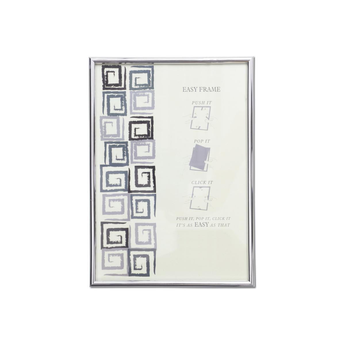 Chrome Easy Photo Frame 28" x 20" (71cm x 51cm) Silver (Grey)