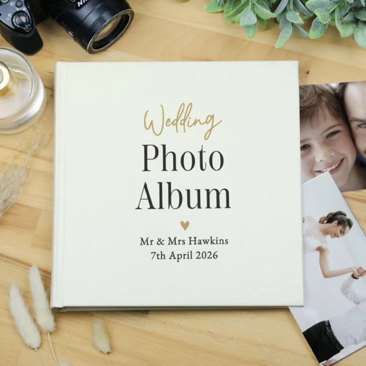 Personalised Free Text Square Wedding Photo Album – image 2