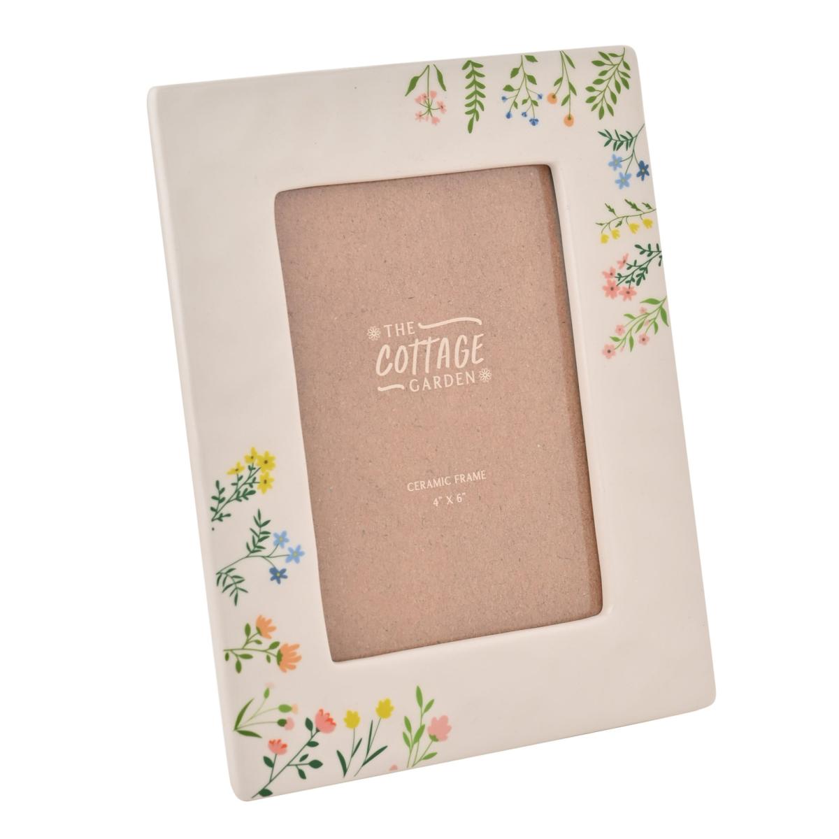 Floral Natural Square Photo Frame White – image 4
