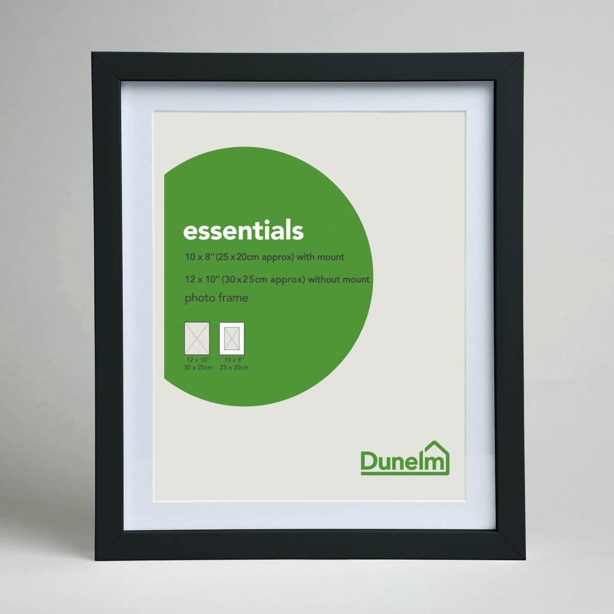 Essentials Photo Frame 10" x 8" (25cm x 20cm) Black – image 1