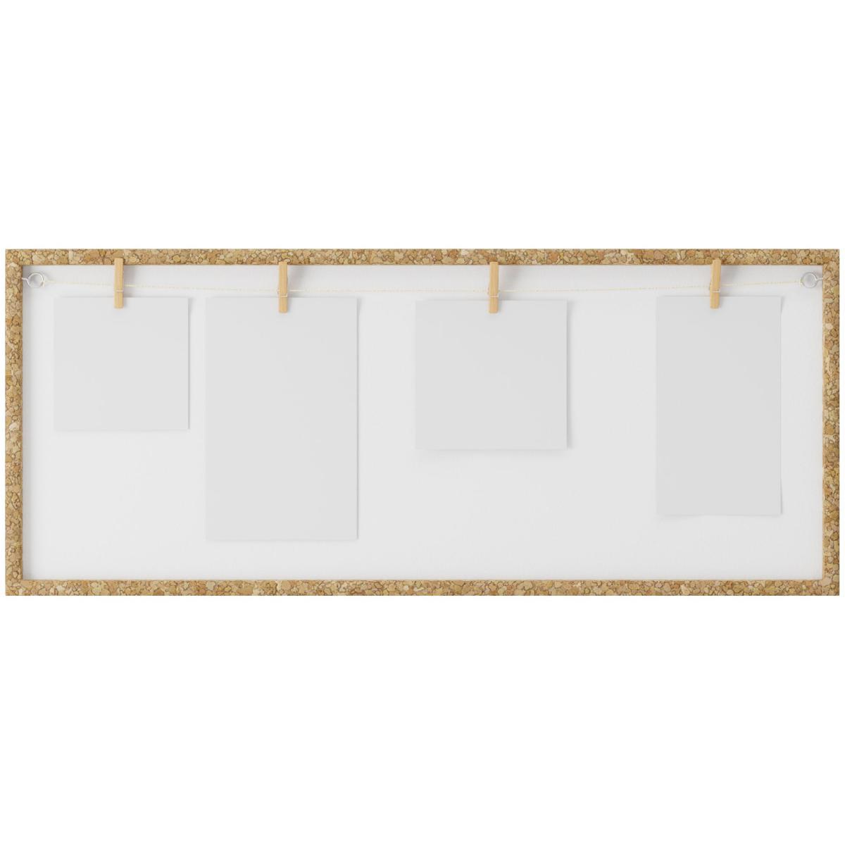 Cork Multi Aperture Frame with Pegs Natural – image 3