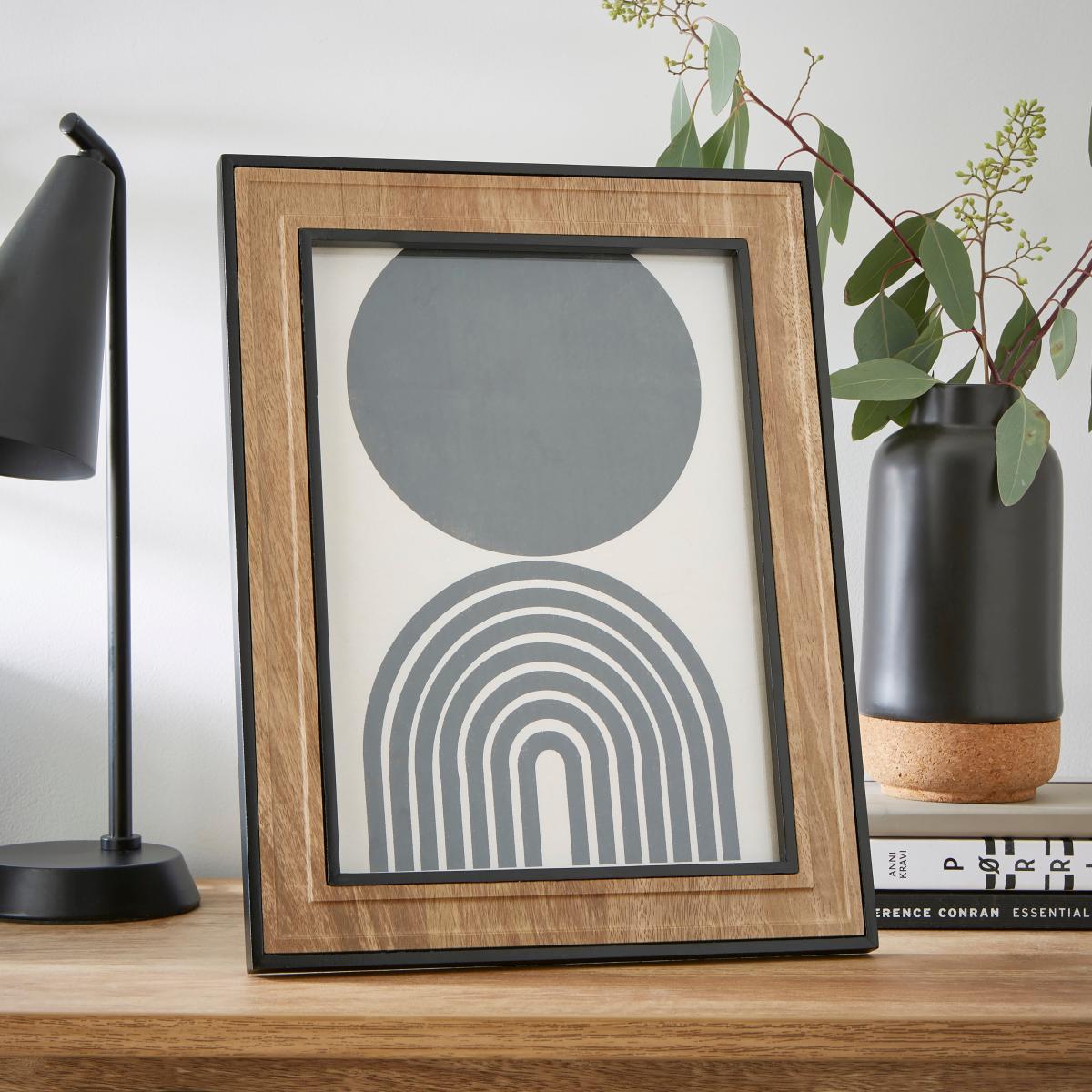 Bryant Natural and Black Photo Frame Black and Natural – image 2