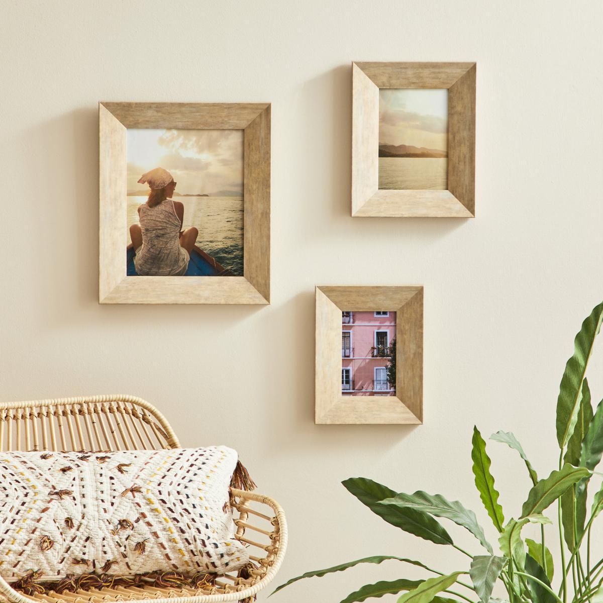 Mango Wood Effect Frame 10" x 8" (25cm x 20cm) Yellow – image 3