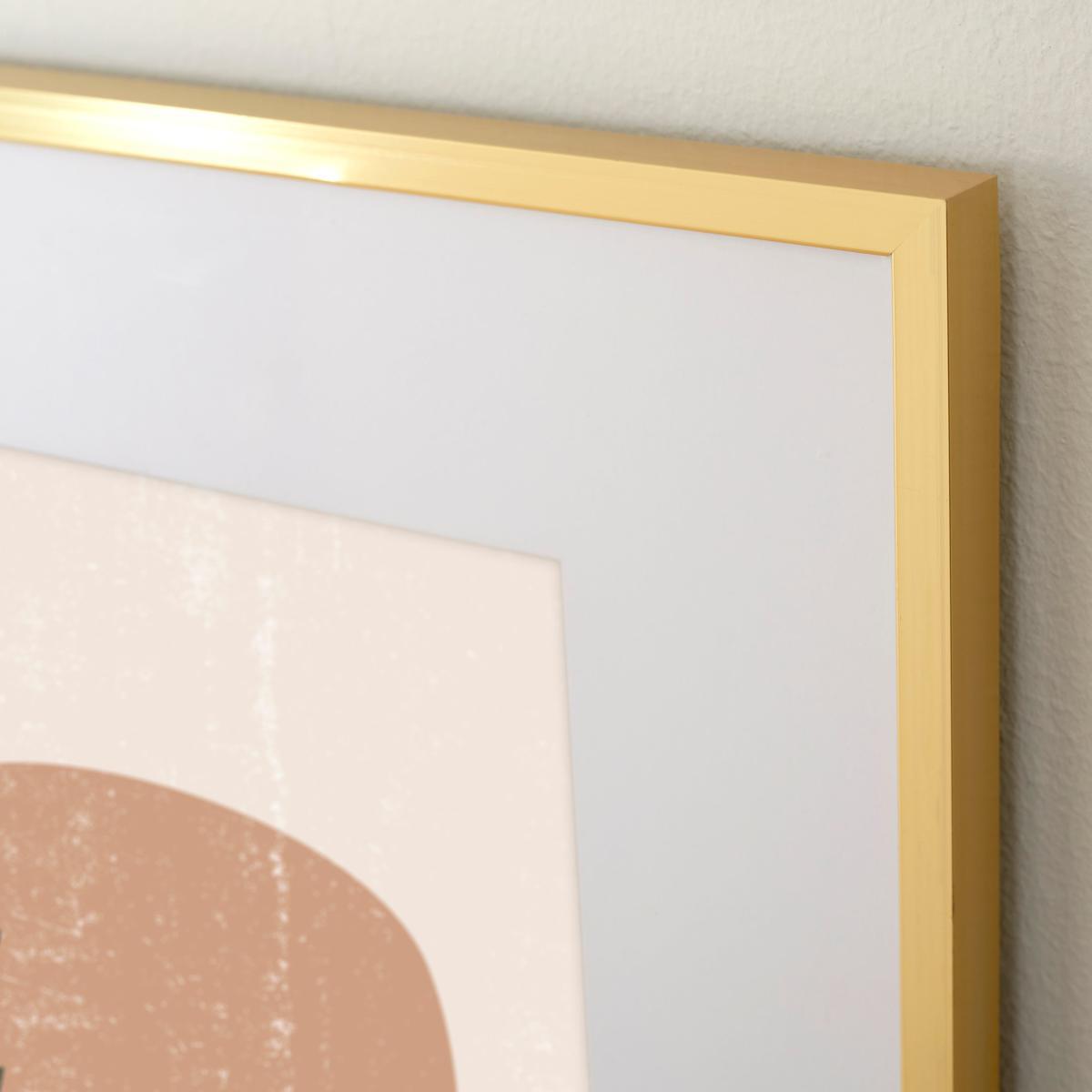 Skinny Metal Poster Frame 15" x 12" (40cm x 30cm) Gold – image 2