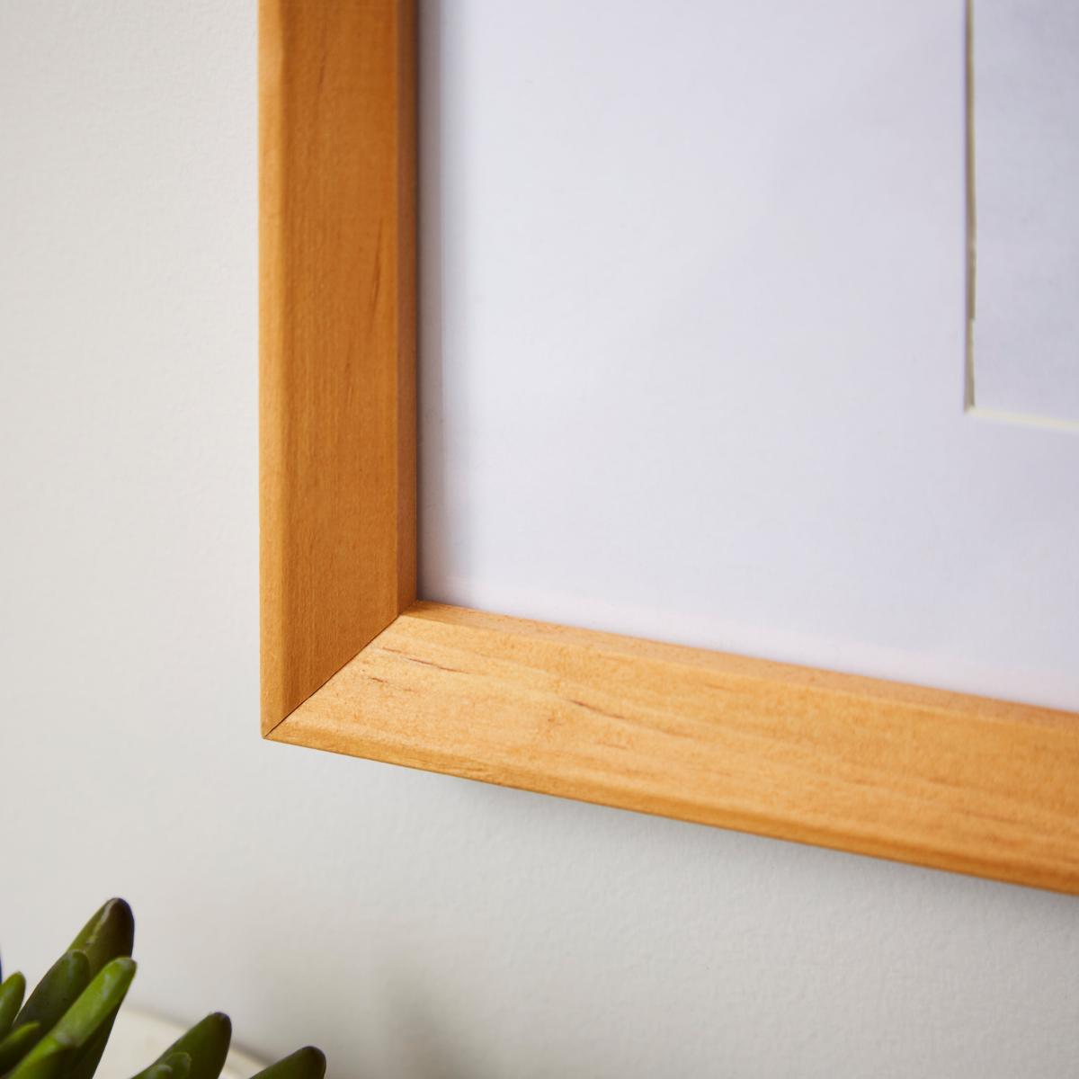 Solid Wood Edge Family Photo Frame Natural – image 2