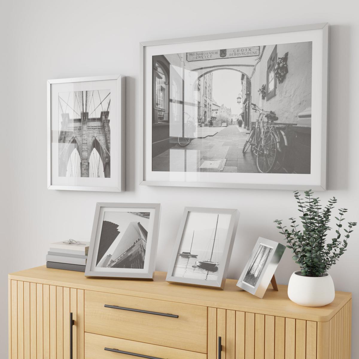 Essentials Box Frame 20x16 Silver Silver – image 3