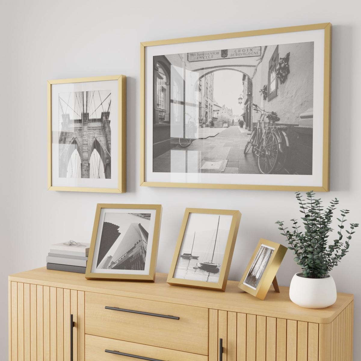 Essentials Box Frame 5" x 4" (12cm x 10cm) Gold Gold – image 3