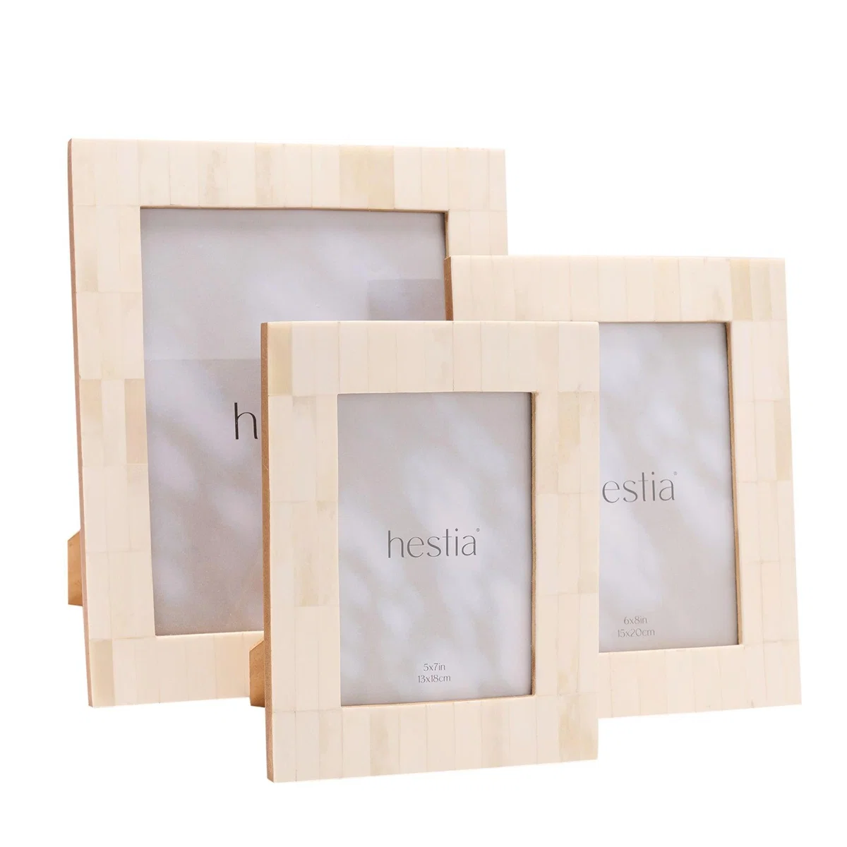 Hestia White Wide Border Bone Effect Photo Frame – image 4