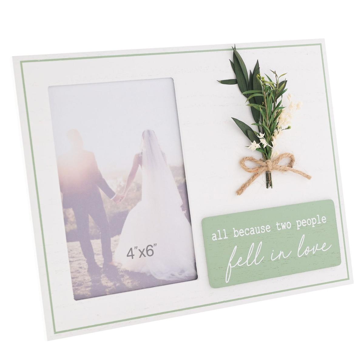 Love Story 'All Because Two People Fell In Love' Photo Frame White – image 4