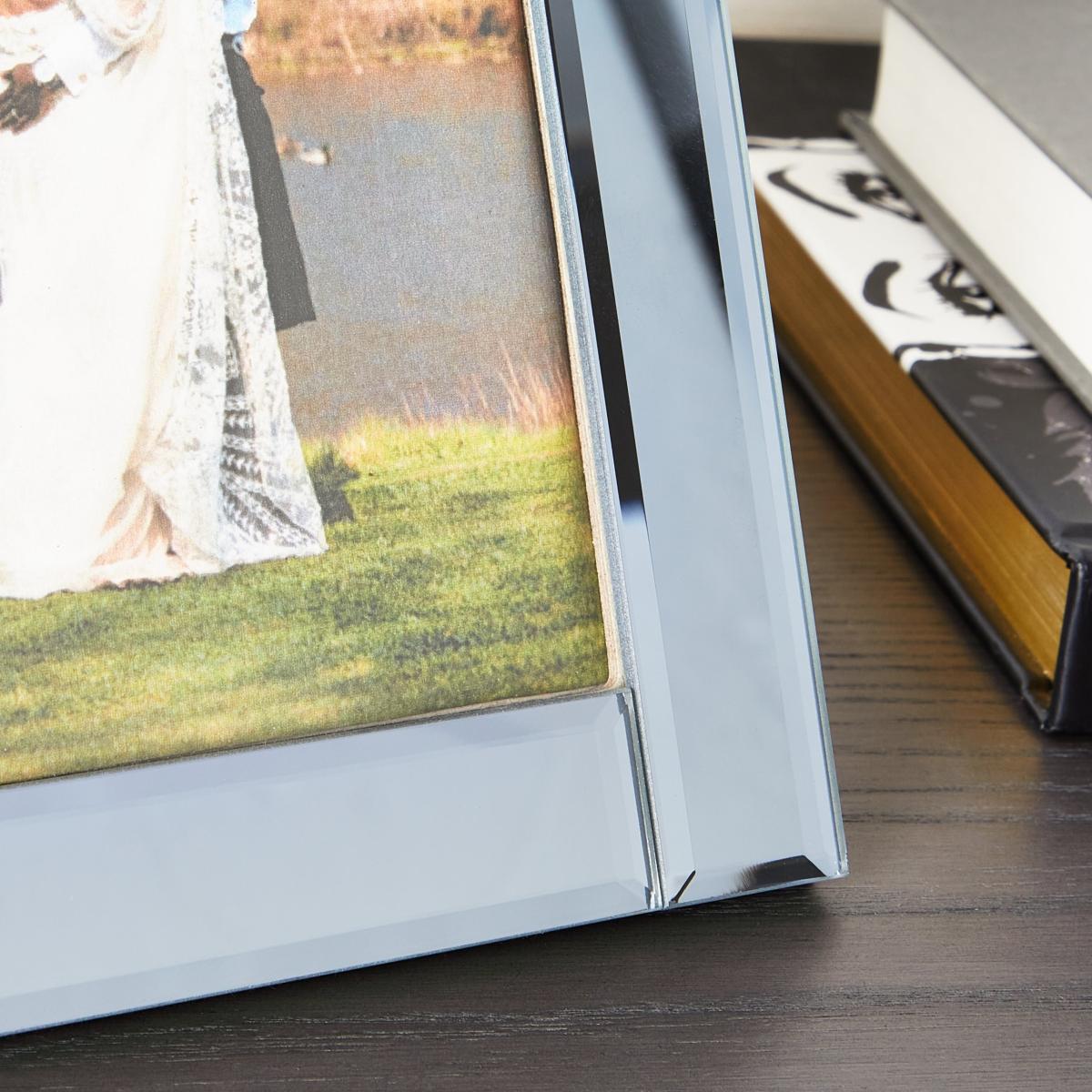 Luxe Smoked Photo Frame 7" x 5" (18 x 13cm) Grey – image 2