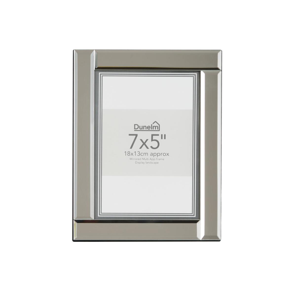 Luxe Mirrored Photo Frame 7" x 5" (18 x 13cm) Silver – image 3