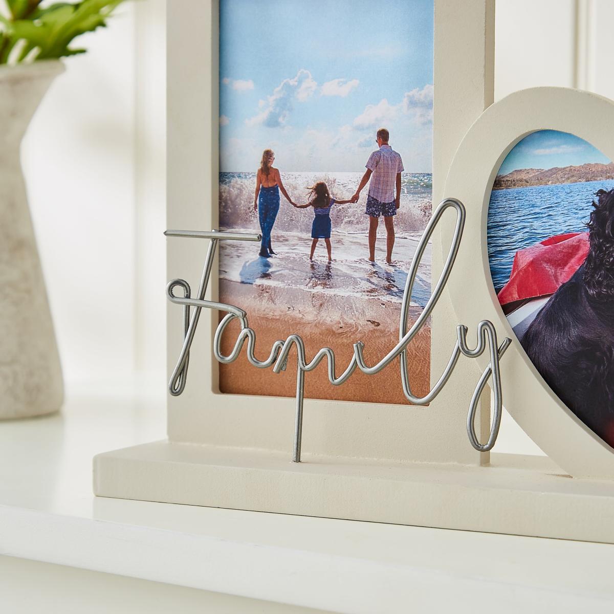 Decorative Family Photo Frame Natural – image 2