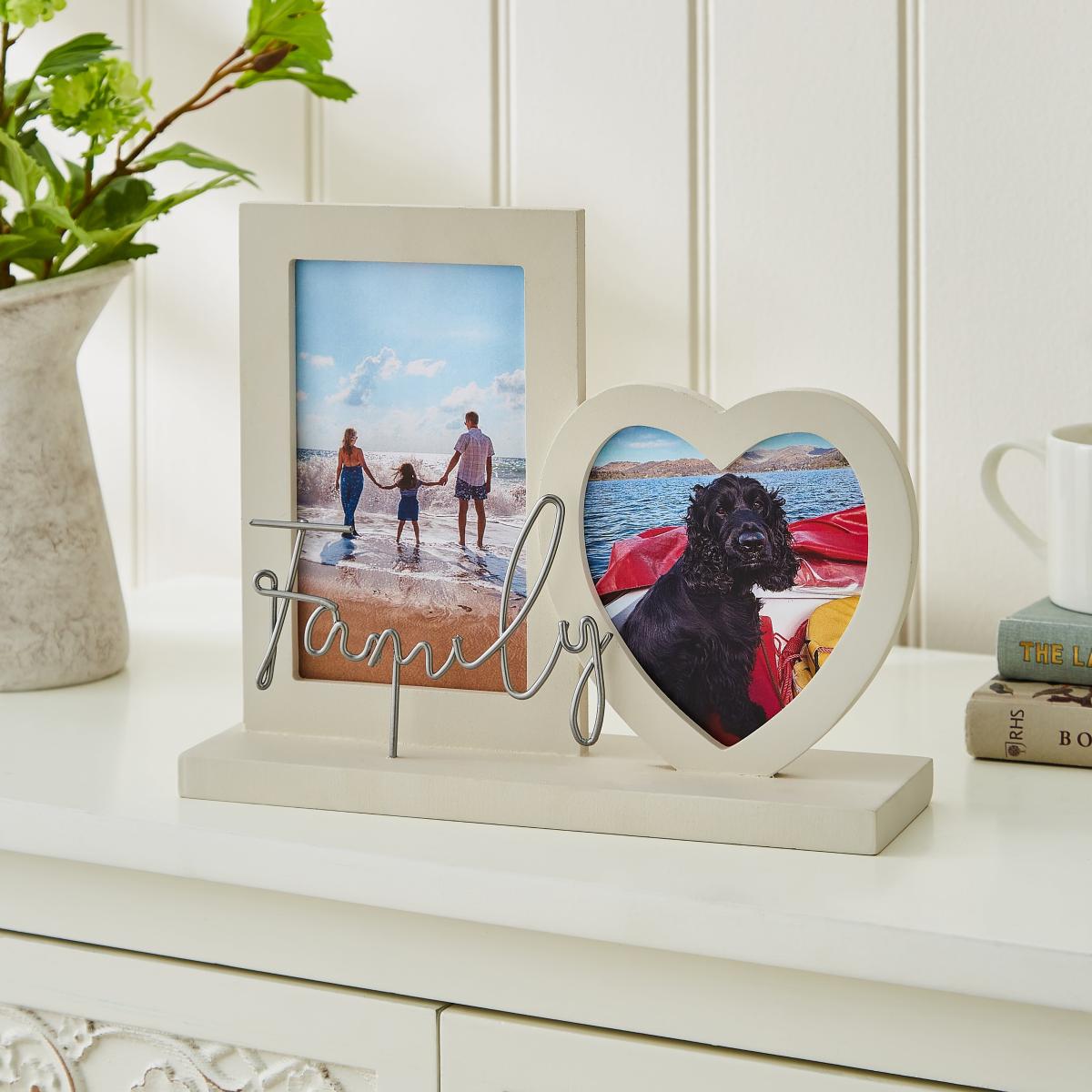 Decorative Family Photo Frame Natural – image 1