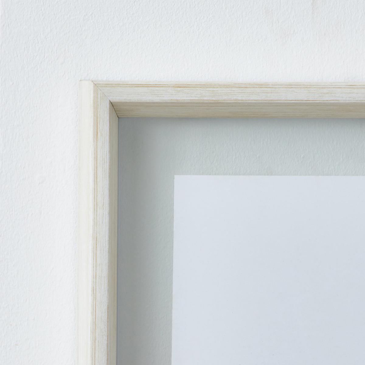 White Wash Angled Floating Frame 10" x 8" (25cm x 20cm) Brown and White – image 2