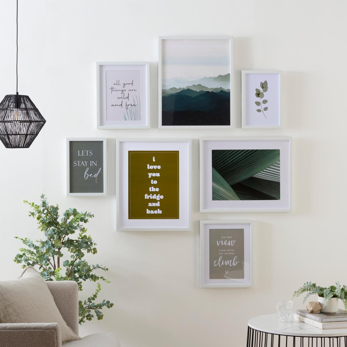 Pack of 7 Essentials Gallery Photo Frame White – image 1
