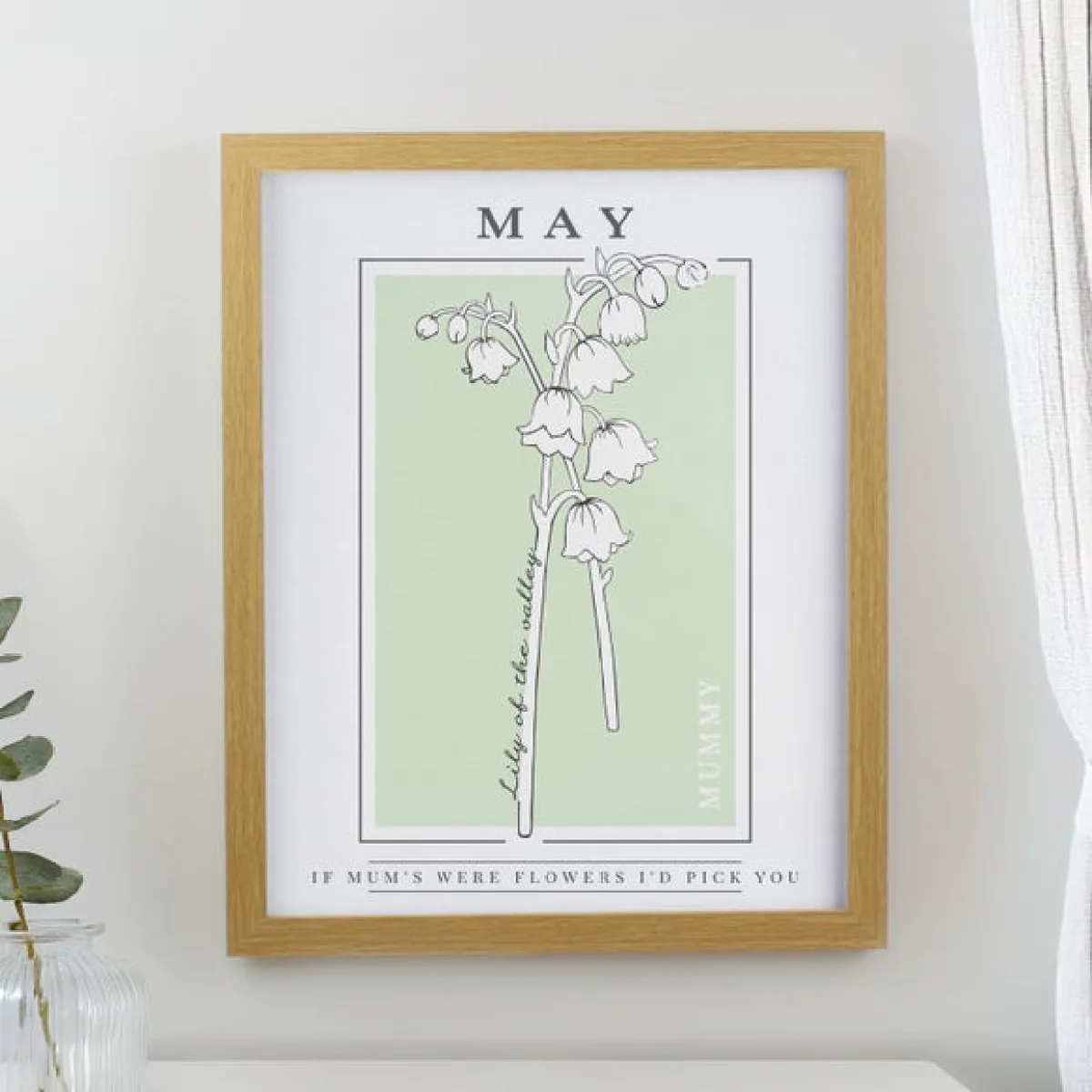 Personalised Birth Flower Poster Frame – image 4