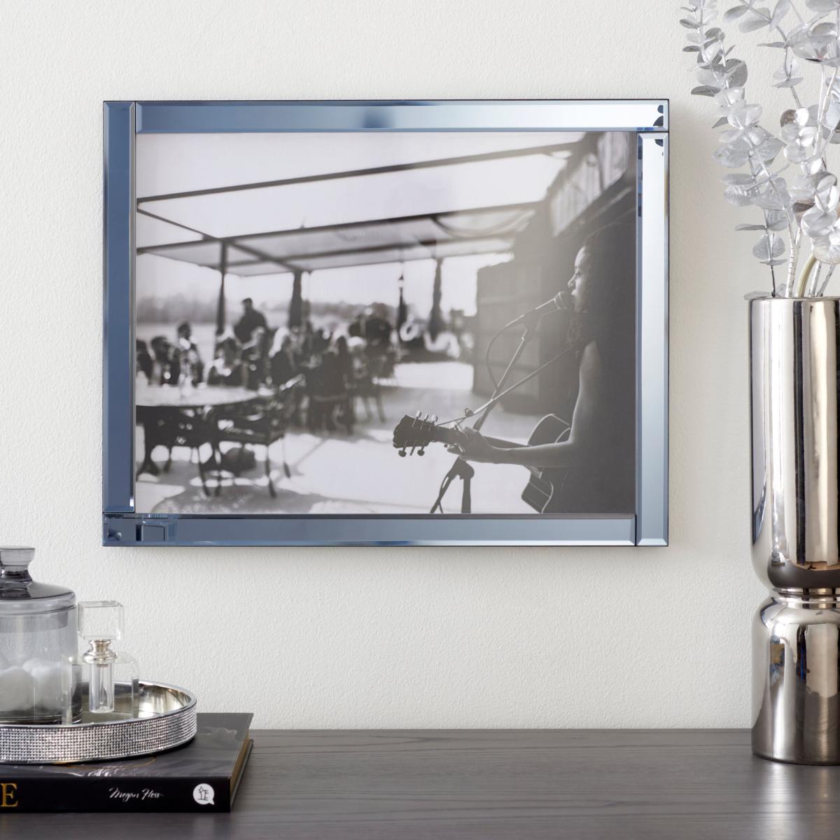 Luxe Smoked Photo Frame 16" x 12" (30cm x 40cm) Grey – image 1