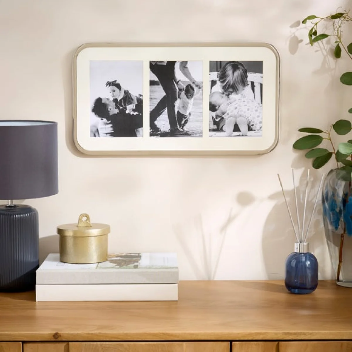 Bellamy Cast Metal Curved Corner Multi Photo Frame – image 1