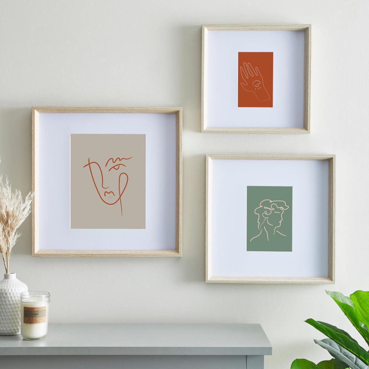 Wood Effect Oversized mount Frame 7" x 5" (18cm x 13cm) Wood (Brown) – image 2