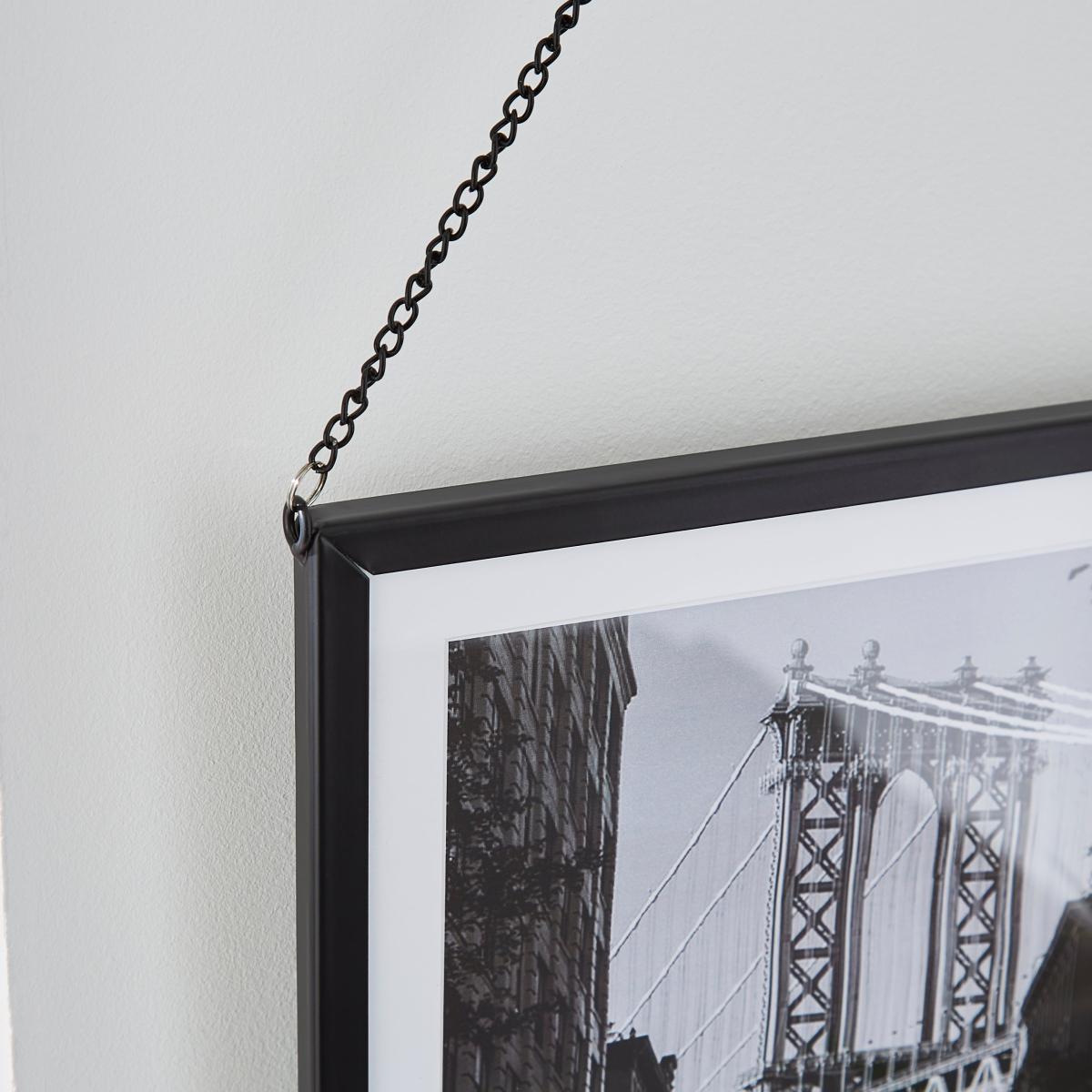 Black Hanging Chain Photo Frame 10x12 Black – image 2