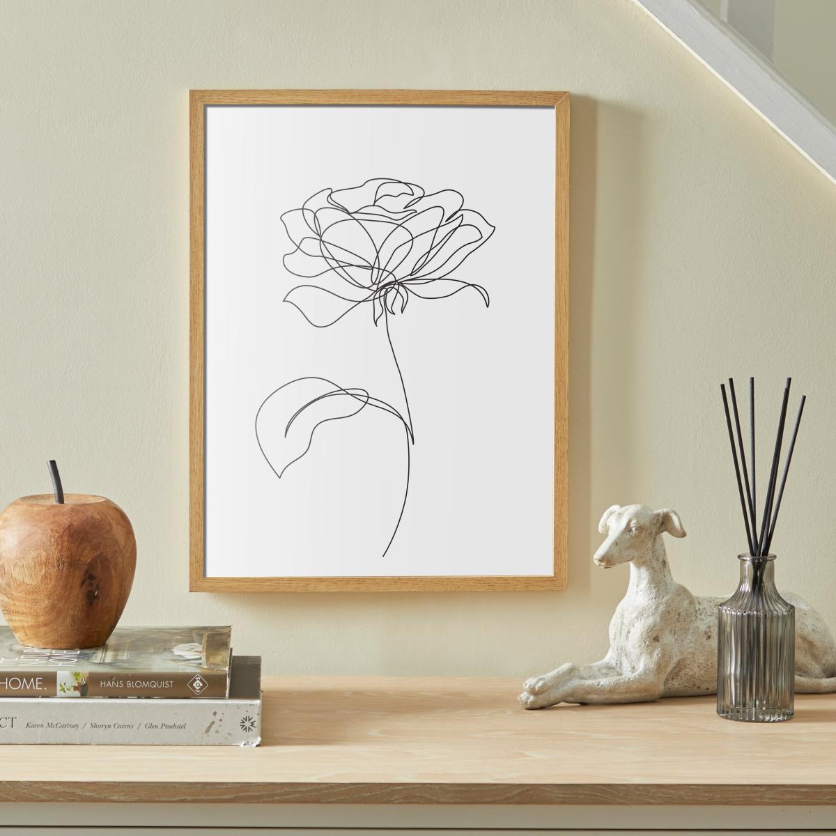 Thin Wood Photo Frame 15" x 12" (40x30cm) Brown – image 1