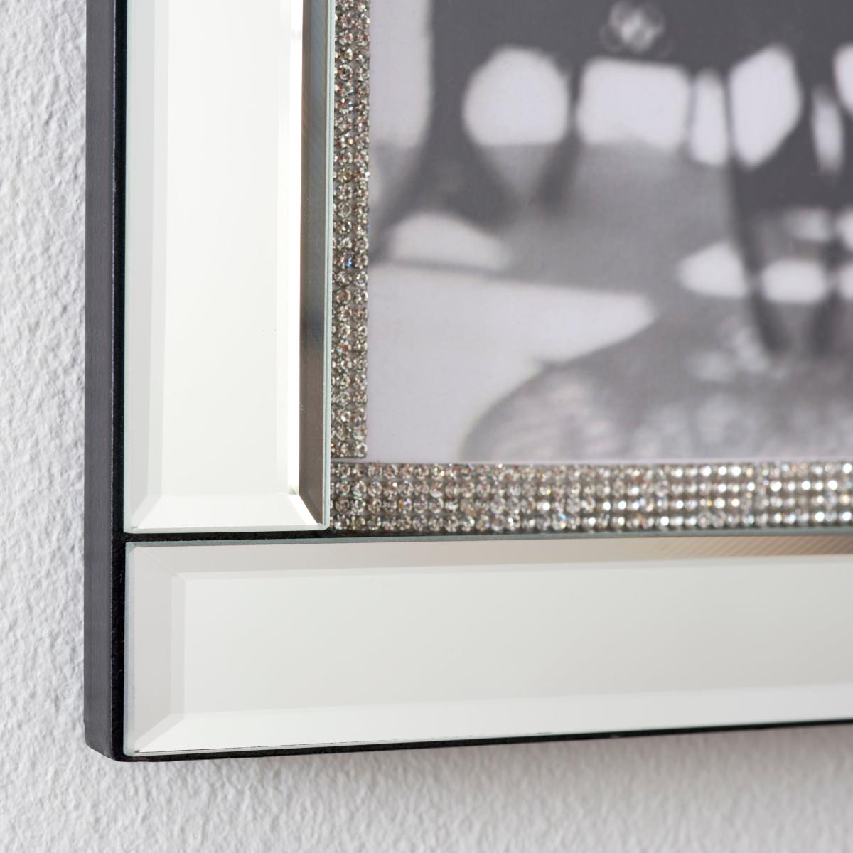 Diamante Photo Frame 16" x 12" (30cm x 40cm) Silver – image 2
