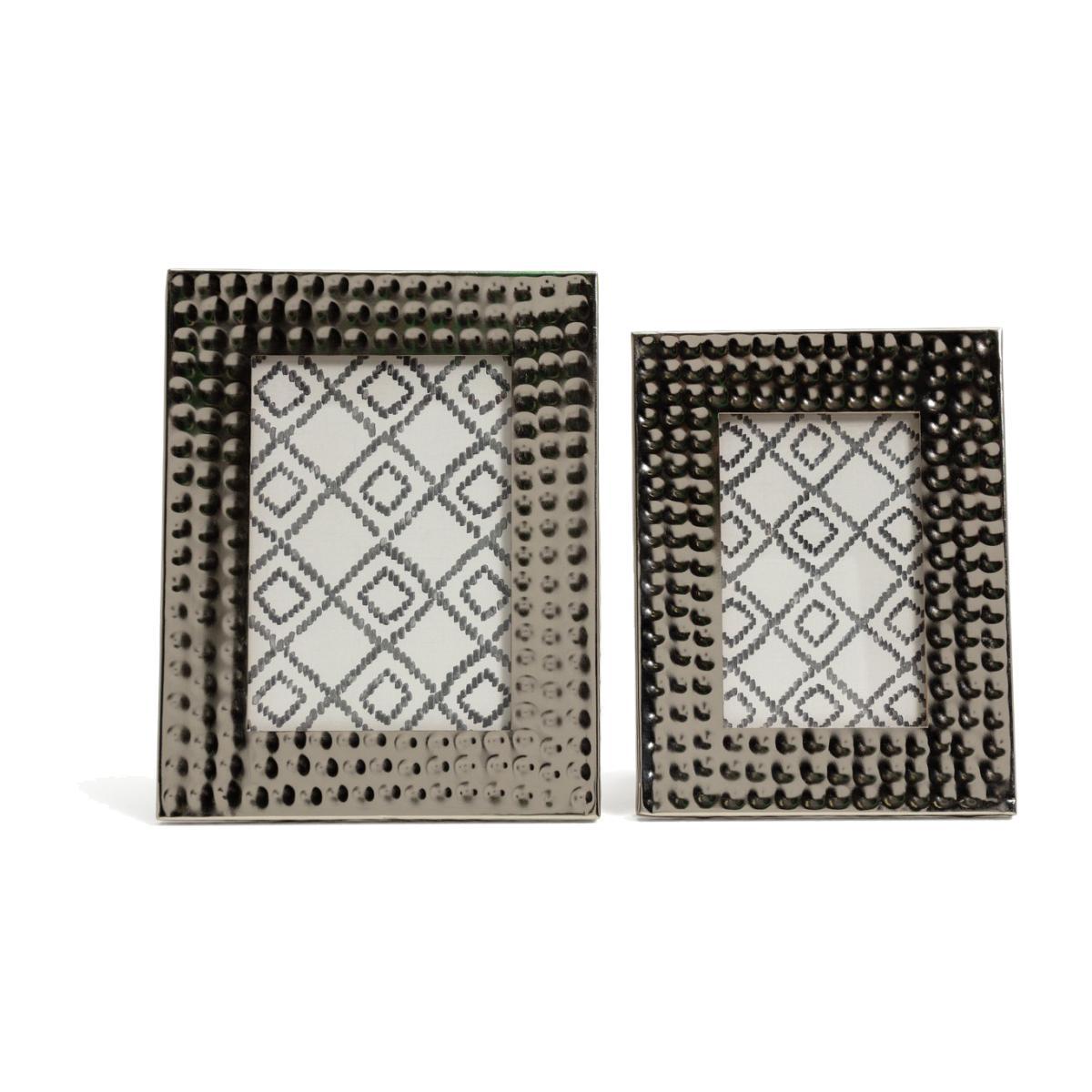Habitat Boho Hammered Metal Photo Frame Pack of 2