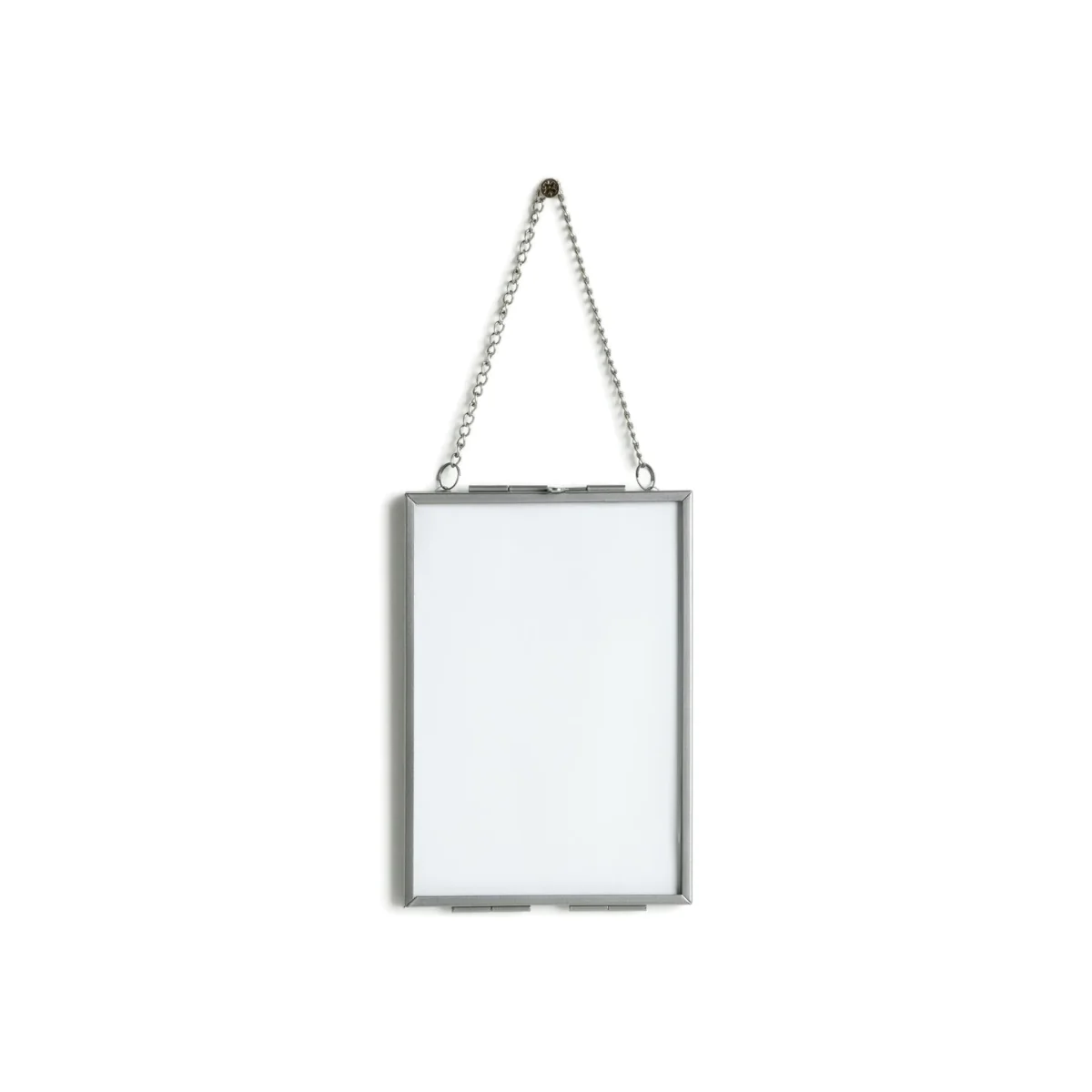 Habitat Metal Hanging Photo Frame - Silver - 9x11cm