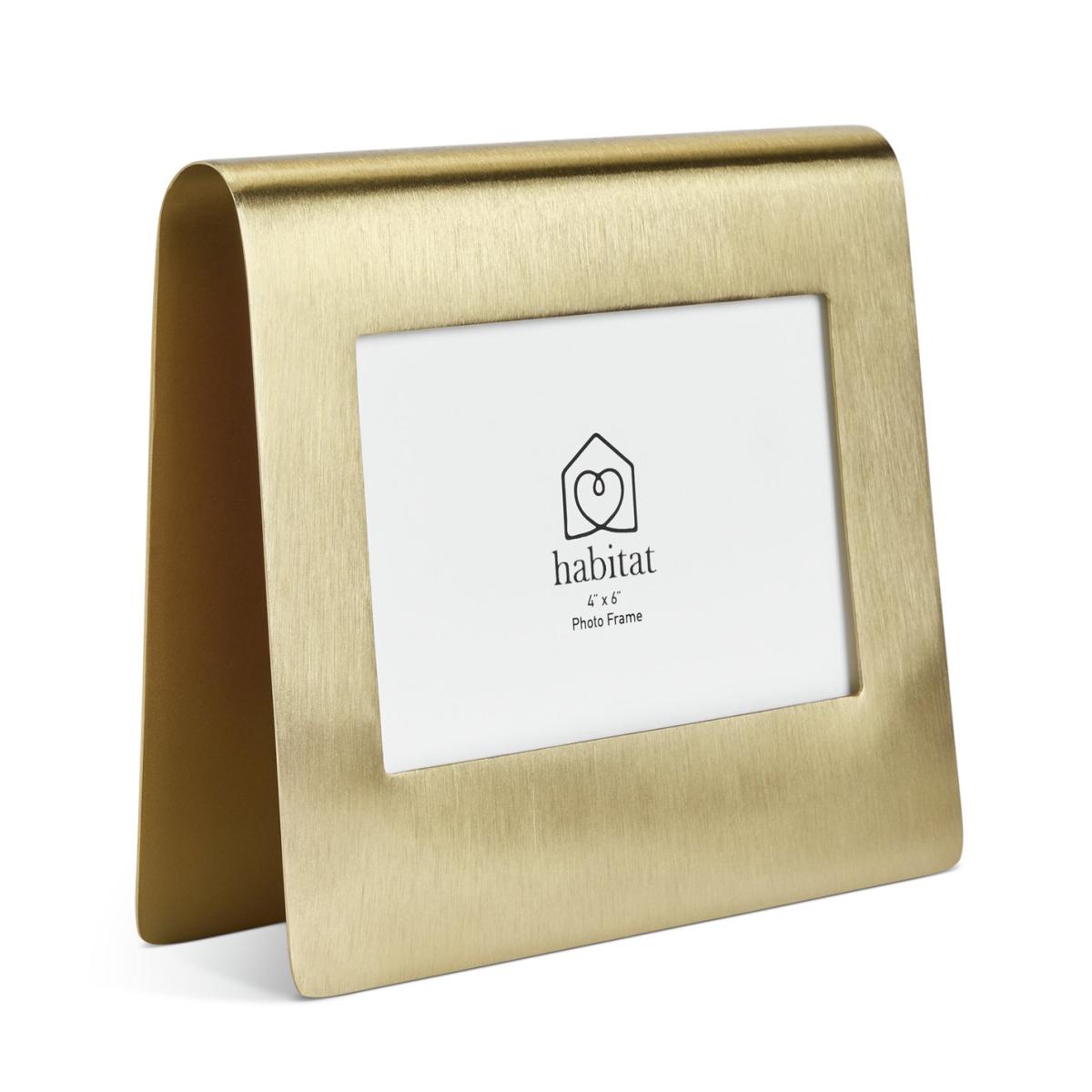 "Habitat Gold Metal Folding Picture Frame - 4x6""" – image 3