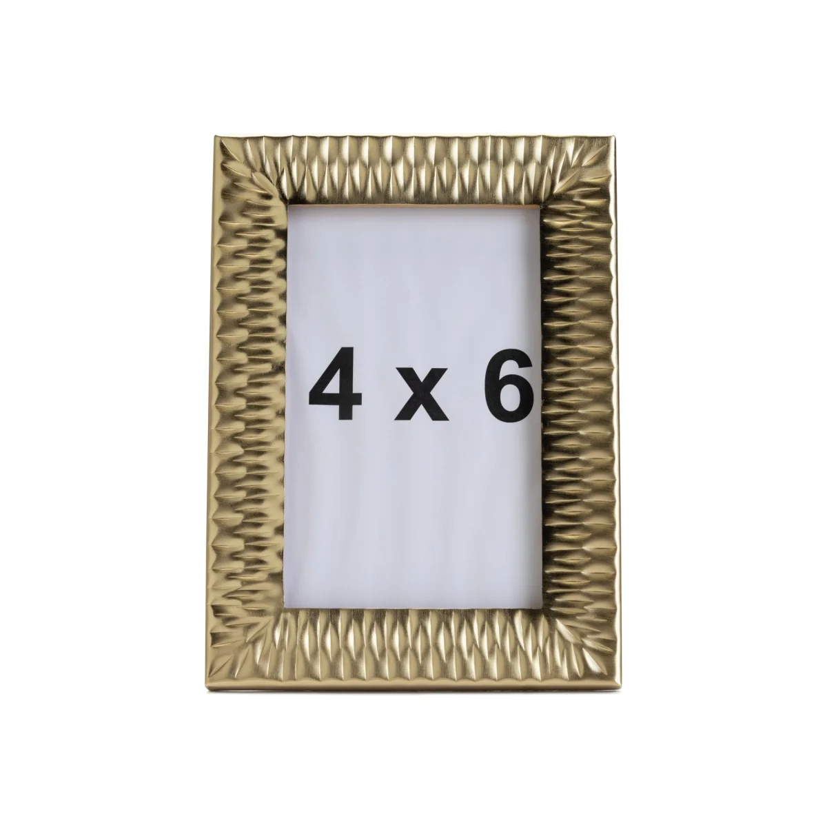 Habitat Metal Hammered Photo Frame - Gold