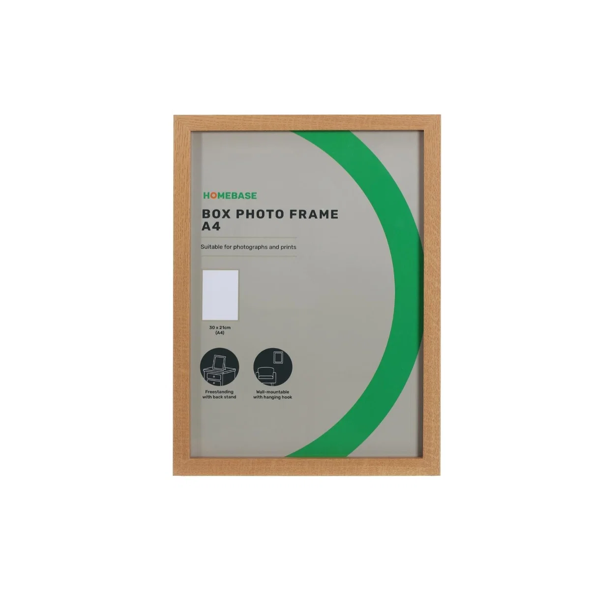 Box Photo Frame - A4 - Oak – image 2