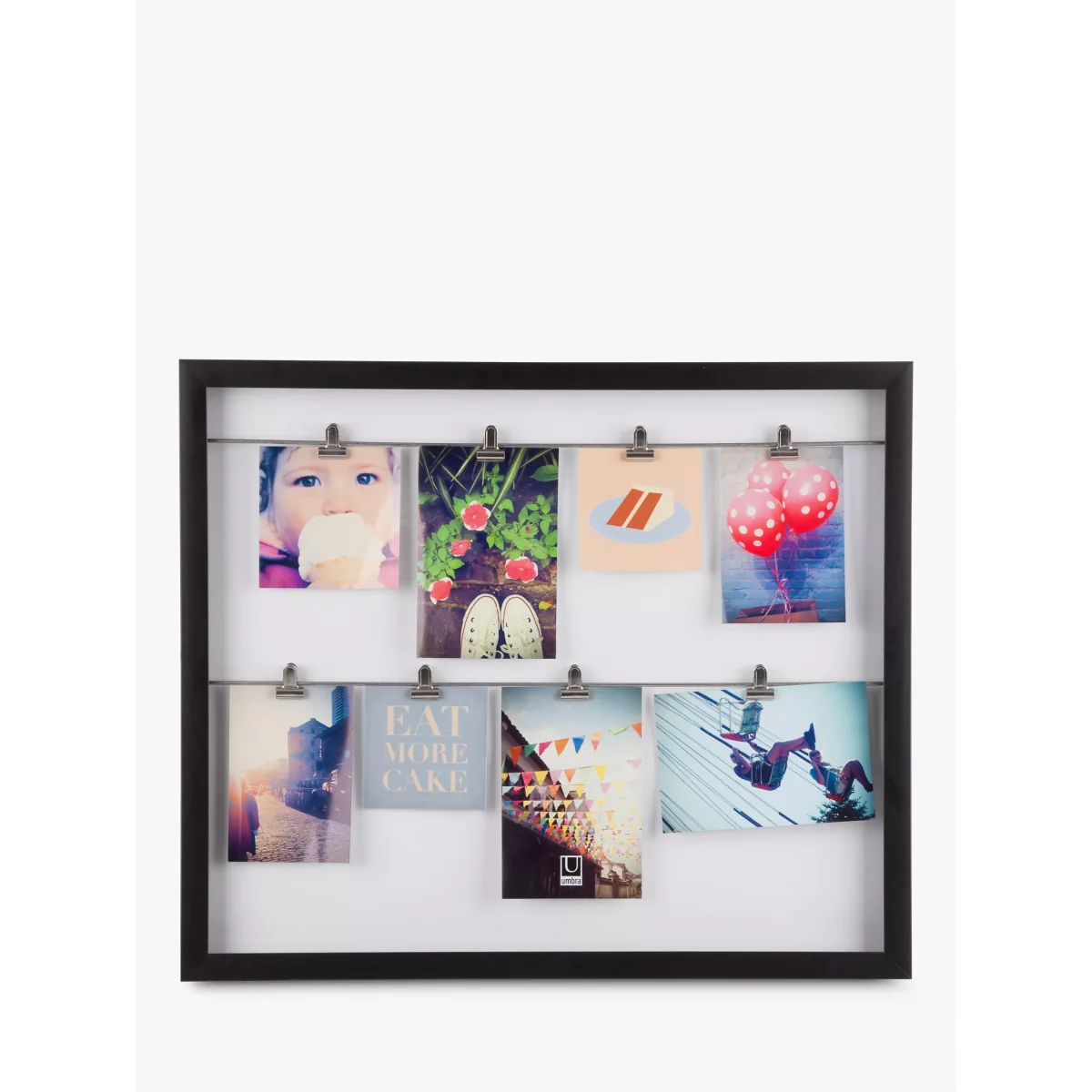 Umbra Clipline Multi Clip-On Display Photo Frame, Black – image 2