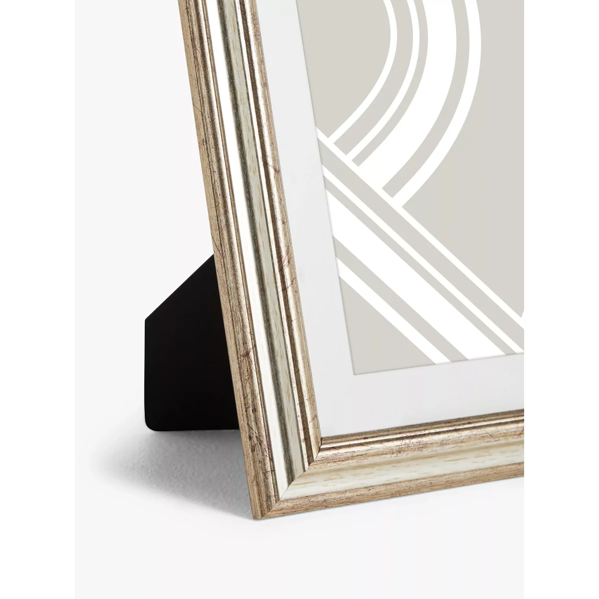 John Lewis & Partners Ribbed Photo Frame & Mount, Champagne – image 3
