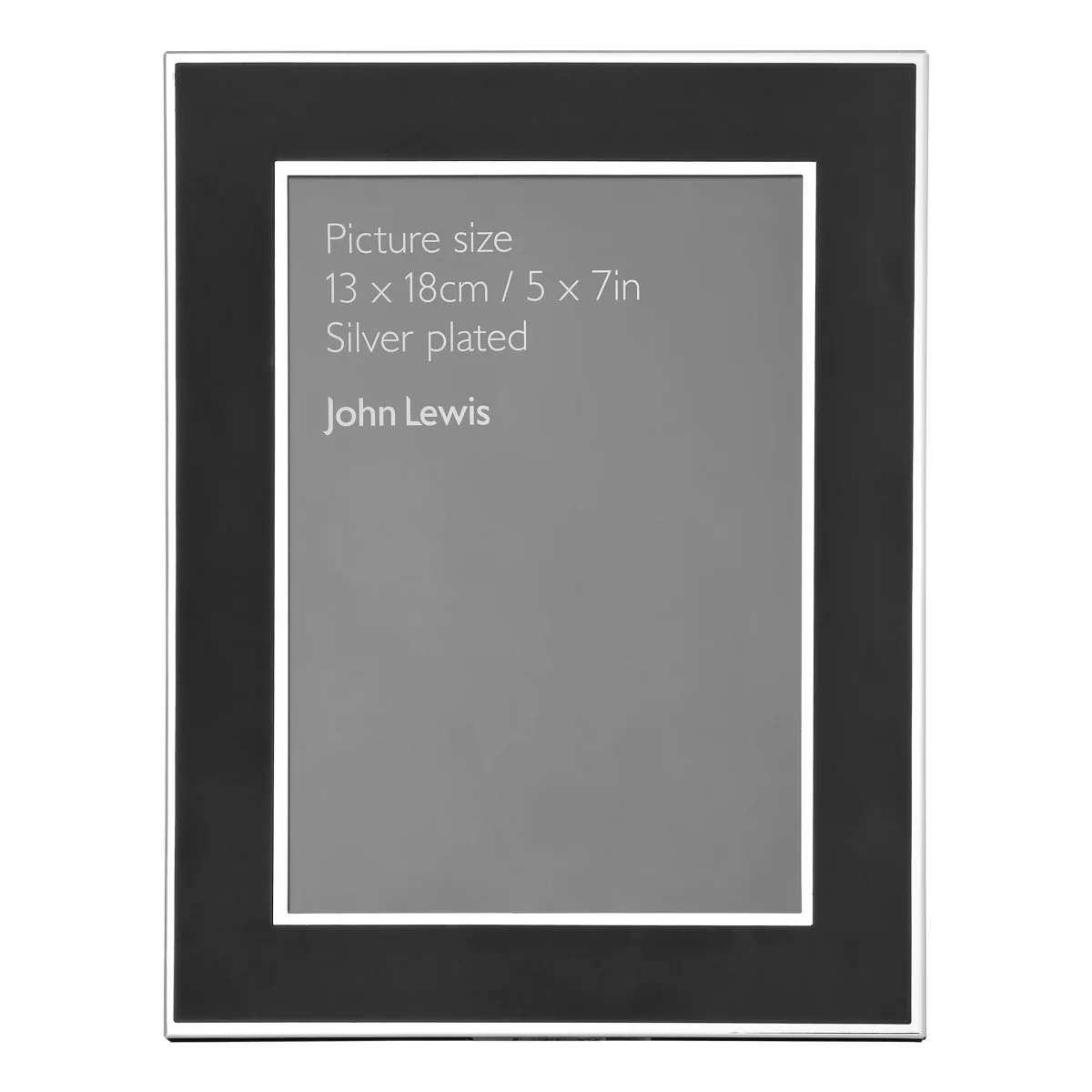 John Lewis & Partners Dart Photo Frame, Silver Plated – image 2