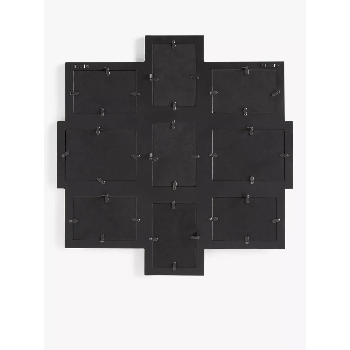 John Lewis & Partners Simple Bevel Multi-aperture Photo Frame, 9 Photo, Clear – image 3